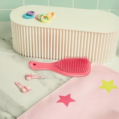 Tangle Teezer Ultimate Detangler Hairbrush, Eliminates Knots & Reduces Breakage, Mini Hair Brush for Travel, Small Hands & All Hair Types, Pink Punch thumbnail 5