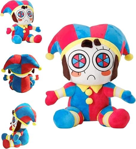 Nultse Jax and Pomni Plush,Horror Cute Stuffed Plushies Doll Toys, Jax and Pomni Plush for Birthday Christmas, Kids and Adults Choice (2pcs) thumbnail 3