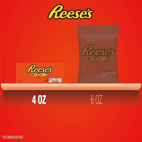 REESE'S PIECES Peanut Butter in a Crunchy Shell, Candy Boxes, 4 oz (12 Count) - Peanut Butter - 4 Ounce (Pack of 12) thumbnail 7