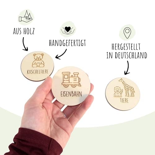 Holzura Kinderzimmer Ordnungsetiketten für IKEA Trofast Regale – anpassbare Beschriftung für Spielzeug Aufbewahrung, Holz Organizer für Trofast Boxen & Wäschesortierung thumbnail 5