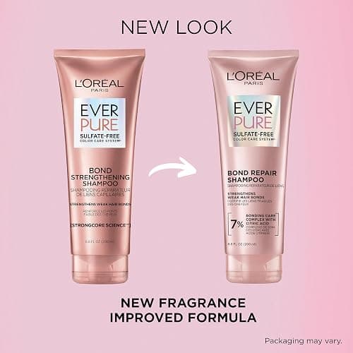 L'Oreal Paris EverPure Sulfate-Free Vegan Hair Care Kit - Shampoo and Conditioner to Strengthen and Repair Hair Bonds (Packaging May Vary) thumbnail 2