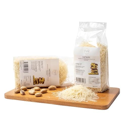 CHAYLAK Kataifi Shredded Fillo Dough, Dried & Shredded Phyllo Dough for Dubai Chocolate Bar Pistachio, Kadayif, Kataifi, Knafeh (3.5 oz) thumbnail 5