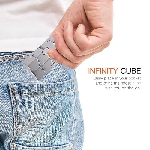 JOEYANK Fidget Cube New Version Fidget Finger Toys - Metal Infinity Cube Prime for Stress and Anxiety Relief/ADHD, Ultra Durable Sensory Gifts for Adults and Teens Kids thumbnail 4