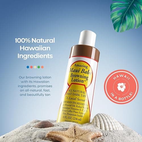 Maui Babe Before And After Browning Lotion, [2-Pack]- Before And After Sun Tan, Made In USA, 8 Ounces thumbnail 2