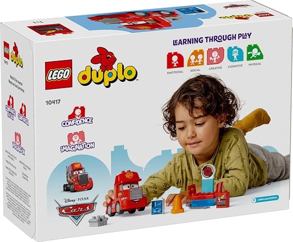 LEGO Disney Pixar Mack at The Race Cars Toys - Pixar Cars Birthday Gift for Toddlers, Preschool, Boys & Girls, Ages 2+ - Educational Building Toys Set - 10417 thumbnail 6