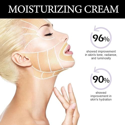 Firming Face Cream,2PCS Face Moisturizer with Vitamin E,Anti Wrinkle Face Cream+Hydrating Facial Moisturiser,Collagen Daily Moisturiser Face,Dark Spot Remover for Face,Day & Night Cream (purple+green) thumbnail 3