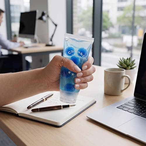 Suxdlan Squeeze Fidget Toys, Toothpaste Soft Slow Rising Squish Toy, Blue | Cute Toothpaste Design, Portable Size, Soft Feel, Ideal for Office, Home, Travel Stress Relief thumbnail 3