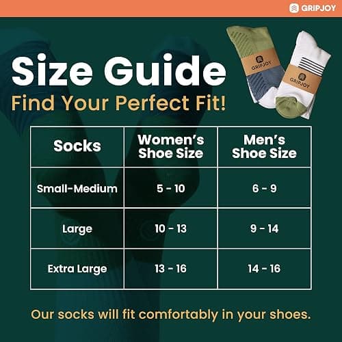 Gripjoy Compression Socks with Grips, 15-20mmHg, Support & Stability for Circulation, Travel, Pregnancy, Nurses thumbnail 7