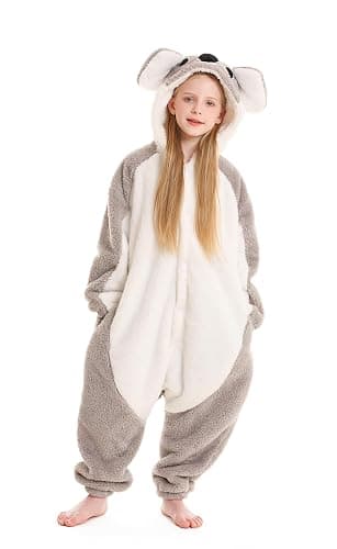 ATOZ Onesie for Kids, Animal Pajamas Halloween Cosplay Costume Girls Boys | Children Christmas Sleepwear Flannel One Piece Loungewear thumbnail 4