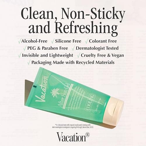 VACATION After Sun Gel & Air Freshener Bundle, Soothing Aloe Vera for Sunburn Relief, Hydrating & Cooling, Non-Sticky Aftersun Care, Alcohol Free, 6 Fl. Oz. thumbnail 4