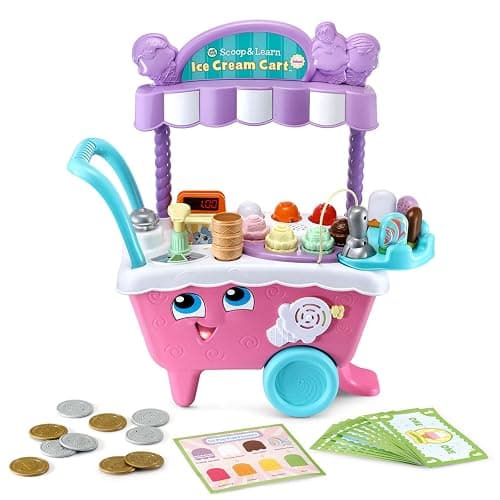 LeapFrog Scoop and Learn Ice Cream Cart Deluxe (Frustration Free Packaging), Pink thumbnail 3