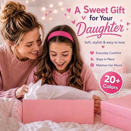 Headbands Hair Bands for Women and Girls, 22 Colors | Gifts for Women Her, Teen Girls, Mom,Wife, Girlfriend, Sister, Graduation Gifts thumbnail 3