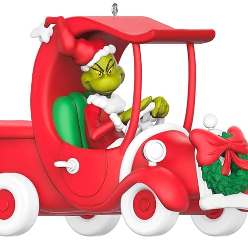 Hallmark Keepsake Dr. Seuss Christmas Ornament (Grinchy Sleigh On the Way) thumbnail 5