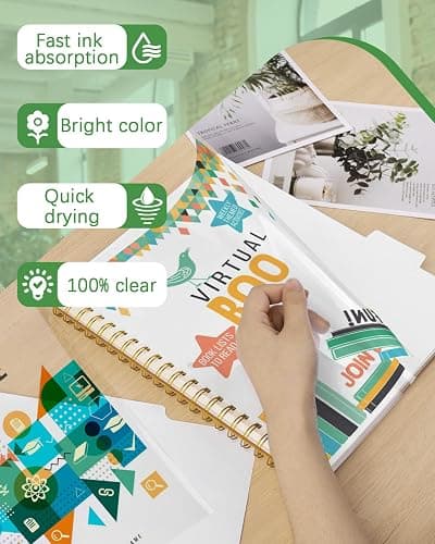 Weliu Transparency Sheets for Inkjet Printers, Clear Acetate Sheets | 30 Sheets 8.5" X 11", Inkjet Transparency Film & Transparency Paper for Overhead Projectors thumbnail 5