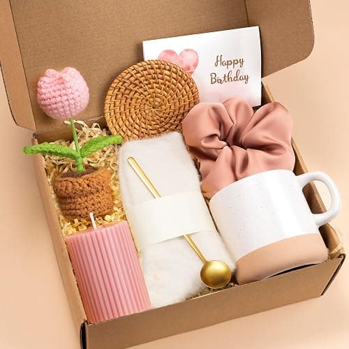 Birthday Gifts for Women, Happy Birthday Gift Basket for Women, Unique Woman Birthdays Gift Box for Her Mom Sister Wife Girlfriend Coworker Bestie Female Friendship Best Friend Employee Gifts Ideas - Image 1