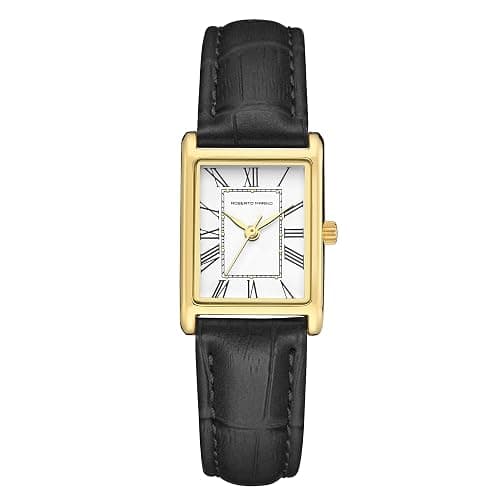 Roberto Marino RM1702 Women’s Watch – Japanese Quartz, Leather Strap, 3 ATM Water Resistant, Vintage Dress Style - Image 1