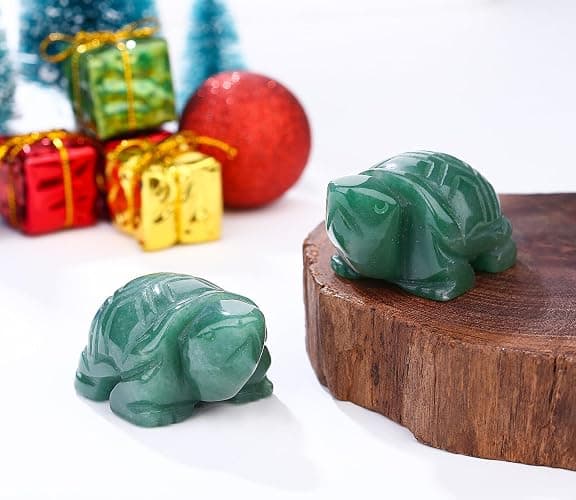 DUQGUHO 2" Travel Turtle Gift Decor Crystals Figurines Green Aventurine Crystal Best Mom Turtles Travels Gifts for Women Traveling Travelers Summer Cute Decorations thumbnail 5