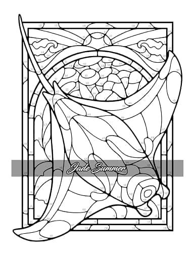 Color by Number Animals: Adult Coloring Book with Cats, Dogs, Birds, Butterflies, Horses, Sloths, and Many More for Stress Relief and Relaxation thumbnail 19