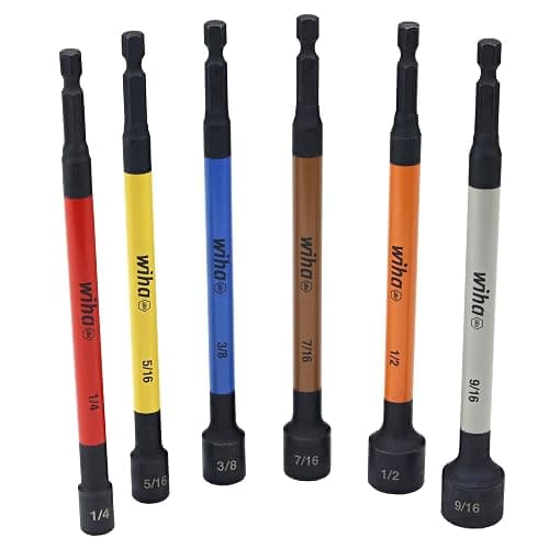Wiha 70486 Color Coded Magnetic Nut Setter SAE 6 Pc. Set thumbnail 6