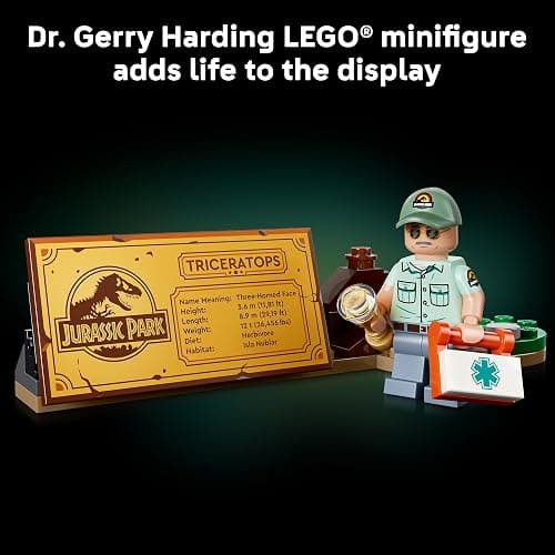 LEGO Jurassic World Dinosaur Fossils: Triceratops 77985 | Building Set for Adults, Ages 18+, Posable Dinosaur Fossil Display, Bedroom or Home Office Decor, 1154 pieces, Gift Ideas thumbnail 5