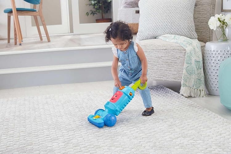 Fisher-Price Toddler Toy Laugh & Learn Light-Up Learning Vacuum Musical Push Along for Pretend Play Infants Ages 1+ Years (Amazon Exclusive) thumbnail 2
