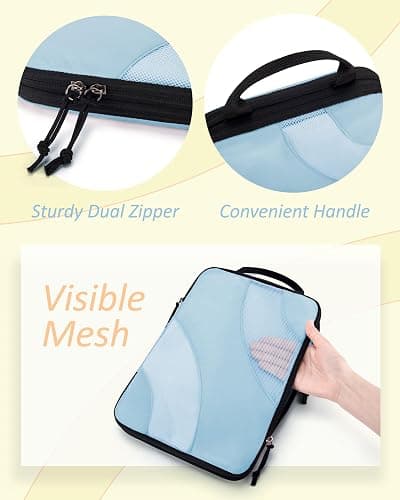 BAGSMART Compression Packing Cubes, 6 Set/4 Set/2 Set Travel Packing Cubes for Carry on Suitcases, Compression Suitcase Organizers Bag Set & Travel Cubes for Luggage, Lightweight Packing Organizers thumbnail 6