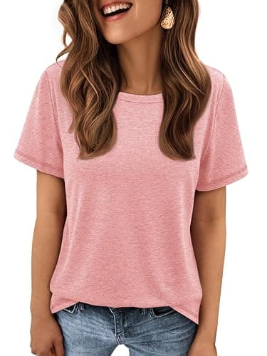 ATHMILE Womens T Shirt Summer Tops Short Sleeve Fashion School Teachers Clothes 2025 Spring Beach Vacation Trendy thumbnail 2