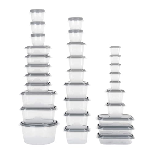 GoodCook EveryWare 60pc Container Set, BPA Free - 60-Piece Food Container Set, Microwave and Freezer Safe, Embossed Measurements, Secure Lids - Image 1