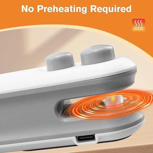 Mini Bag Sealer, 2026 2-in-1 USB-C Rechargeable Snack Bag Sealer, Magnetic Food Sealer with Cutter Bag Resealer Machine Handheld Heat Sealer for Plastic Snack Bags Freshness thumbnail 2