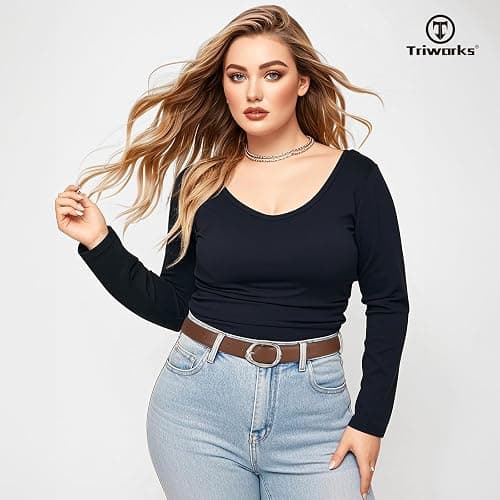 TRIWORKS 2 Pack Leather Belts for Women Fashion Waist Belt with Liquid Shapes Women Belt for Jeans Pants Dresses thumbnail 5