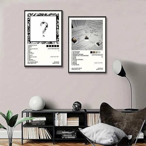 Sumooa 2 PCS Xxxtentacion Poster Rapper Music Album Cover Für Zimmer, Ästhetische Leinwand-Wandkunst, Schlafzimmer-Dekor 12x18inch(30x45cm) thumbnail 4