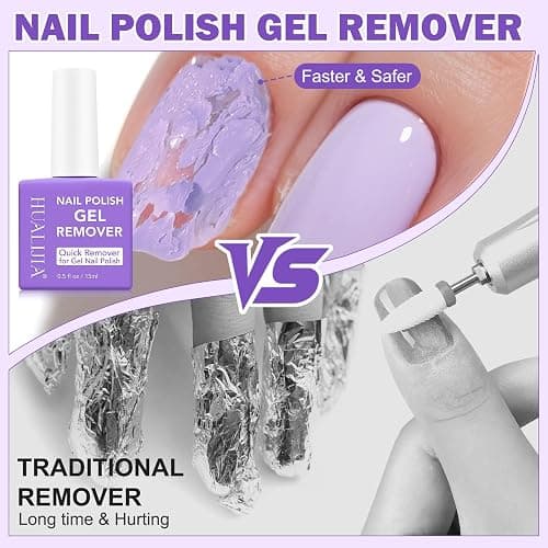 Gel Nail Polish Remover, Gel Polish Remover Kit - Quickily and Easily Removes Gel Nail Polish at Home in 2-5 Mins - No Need for Foil, Soaking or Wrapping,15ml thumbnail 4