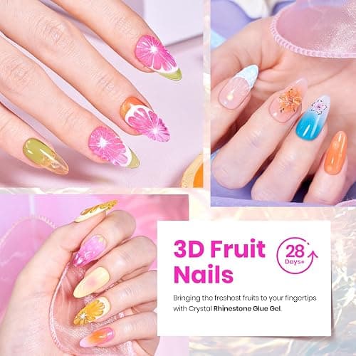 Beetles Jelly Gel Nail Polish Kit,20 Colors Neon Cat Eye Glitter Soak Off UV LED Gel Nail Kit Pink Orange Blue with Base Matte Top Coat for DIY Nail Art Sunbeam Jelly Gift for Women thumbnail 5