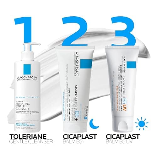 La Roche-Posay Cicaplast Balm B5, Healing Ointment and Soothing Therapeutic Multi Purpose Cream for Dry & Irritated Skin, Body and Hand Balm, Baby Safe, Fragrance Free thumbnail 10