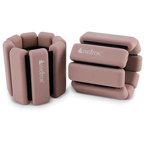 Wellrox Weighted Bangles – Adjustable Ankle and Wrist Weights for Women & Men – Set of Ankle Weights 2 lbs (1 lb Each Wrist Weight) | Weighted Arm Bands for Pilates, Yoga, Running & Walking thumbnail 4