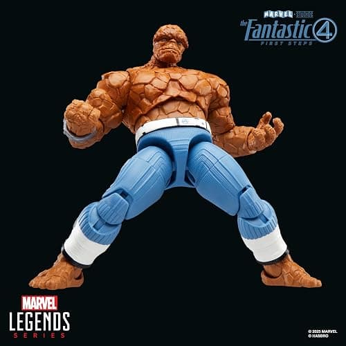 Marvel Legends Series The Thing, The Fantastic Four: First Steps Ben Grimm Movie Collectible 6 Inch Action Figure Toy thumbnail 4