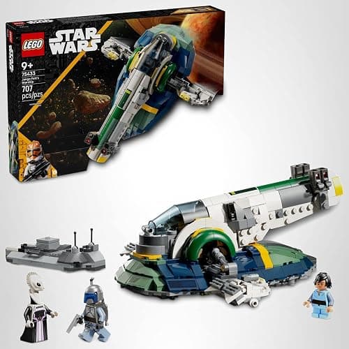 LEGO Star Wars: Attack of The Clones Jango Fett's Starship Building Toy - Pretend Play Set for Boys & Girls, Ages 9+ - Gift for Birthdays - Collectible Model Kit & Kids Room Decor - 75433 thumbnail 7