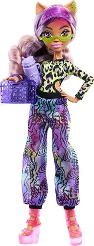 Monster High Scare-adise Island Clawdeen Wolf Doll with Swimsuit, Joggers & Beach Accessories Like Visor, Water Bottle, & Book thumbnail 5