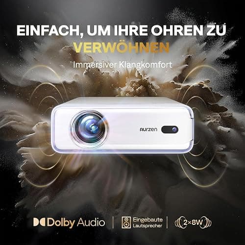 Weiß - Smart Beamer Projektor 4K  thumbnail 5