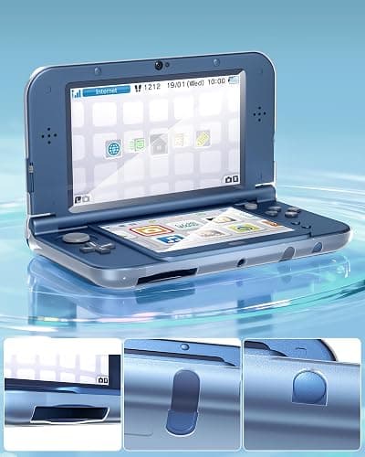New 3DS XL Case with New 3DS XL Screen Protector, Transparent Hard Case with HD Thin Flexible PET Film for New 3DS XL/LL 2015 thumbnail 4