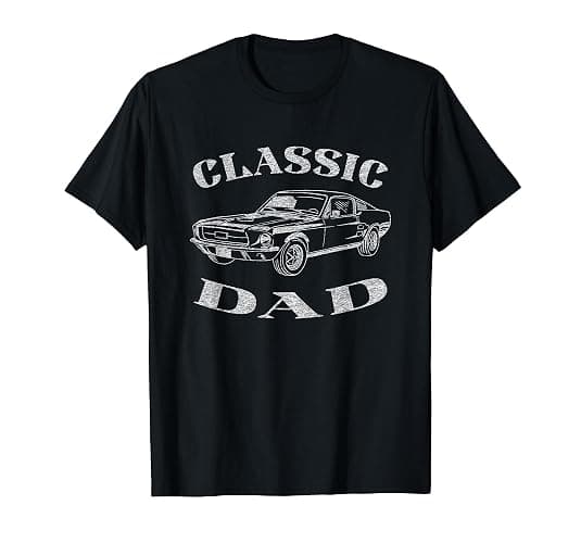 Funny Dad Classic Car Graphic T-Shirt - Image 1