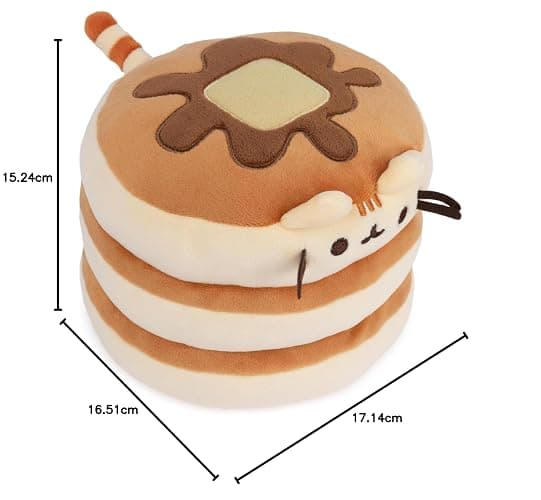 GUND Pusheen The Cat Pancake Squisheen Plush, Squishy Toy Stuffed Animal for Ages 8 and Up, Brown, 6” - Pancake thumbnail 2