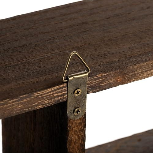 Frcctre Rustic Shadow Box Display Shelf, 9 Compartments Wood Hanging Display Floating Shelves, Multi-Slot Wall Mounted or Freestanding Farmhouse Decor Displays Case thumbnail 9