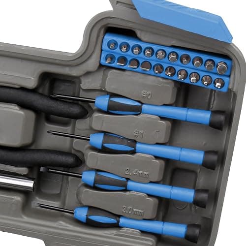 Apollo Tools 39 Piece General Household Tool Set, Blue DT9706 BL | Toolbox Storage Case with Essential Hand Tools for Everyday Home Repairs, DIY and Crafts thumbnail 5