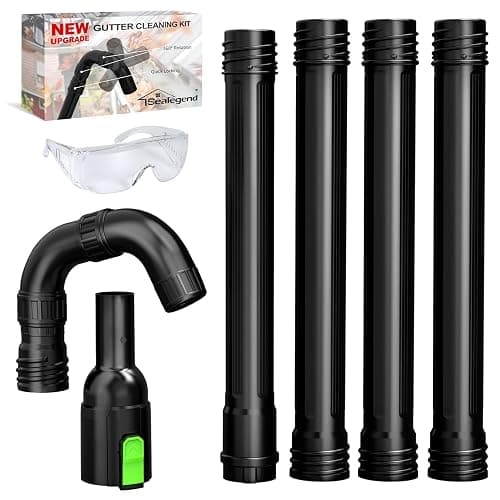 Sealegend Gutter Cleaning Attachment Kit Compatible with EGO 530CFM, 580CFM, 575CFM, 650CFM, 615CFM, LBX6000 Leaf Blowers 360° Rotation Nozzle, Extends Up to 8.3FT from The Ground - Image 1