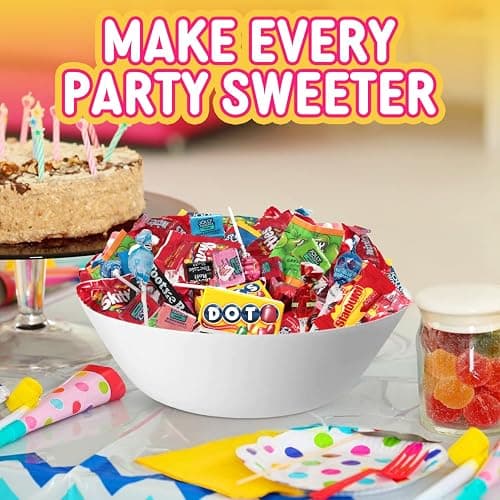 Bulk Candy Variety Pack 8 lb 400 Ct, Individually Wrapped Assorted Mix | Chewy, Hard Candy and Lollipops for Halloween, Parties, Pinata, Goodie Bags, Classrooms; No Chocolate, Won't Melt at Events thumbnail 2