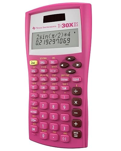 Texas Instruments TI-30X IIS 2-Line Scientific Calculator, Pink thumbnail 10