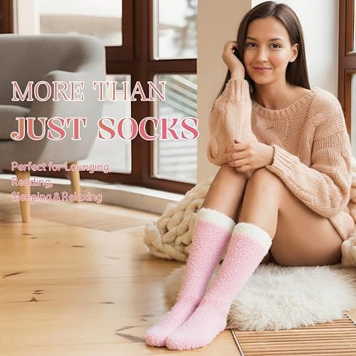 Brikabia Dance Gifts for Dancers, Ultra Soft Fuzzy Dance Socks for Women Dancer Party Favor thumbnail 7