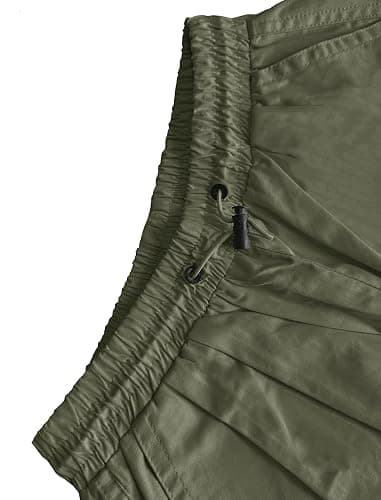 Nanasait Girls Cargo Pants Elastic Waist Drawstring with Pockets Pants, 6-14 Years thumbnail 4