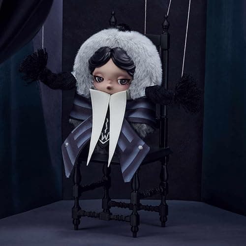 POP MART SKULLPANDA × Wednesday Plush（Nevermore Academy Uniform Version） Collectible Toy Charm Holiday Birthday Gifts for Girls and Boys thumbnail 4